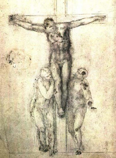 Michelangelo Buonarroti Crucifix Spain oil painting art